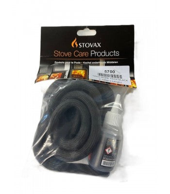 13mm Coated Stovax Door Rope 2m Pack 5700