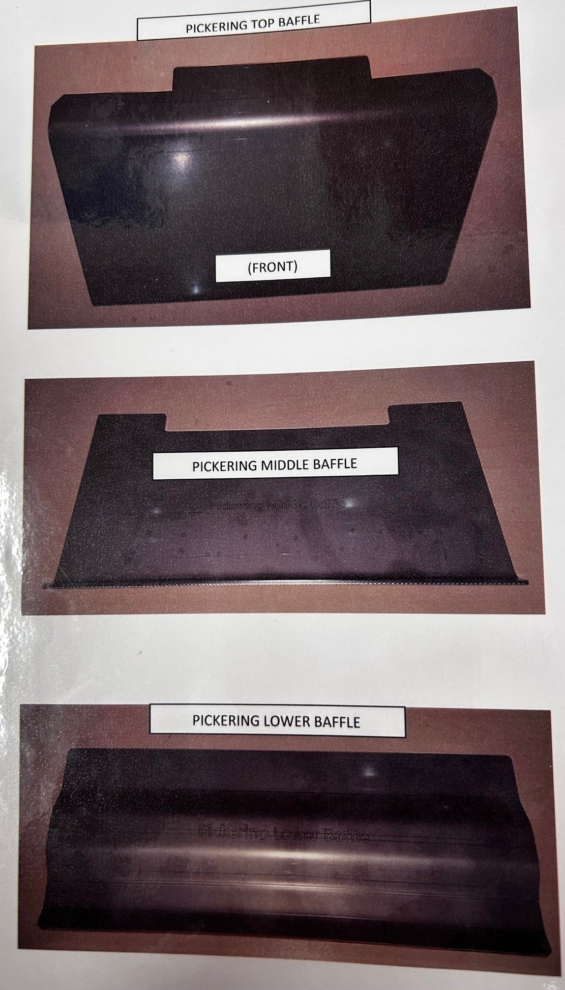 Pickering ECO Baffle Plate - Set of 3