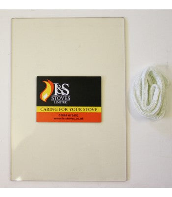 Burley Fireball Brampton 9108 Replacement Stove Glass 460mm x 328mm