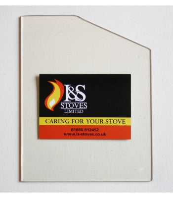 Hunter CB5 & CB7 (2D) Repacement Stove Glass 243mm x 155mm