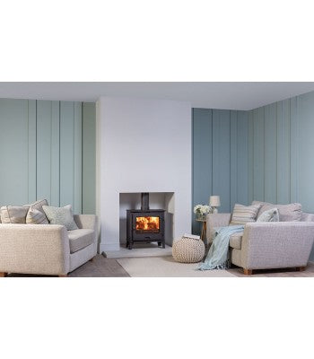 County 5 Wide Eco stove with fixed Grate