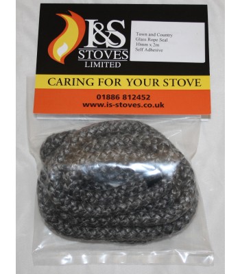  Town & Country Curved Glass Seal Rope Kit 10mm x 2m Self Adhesive