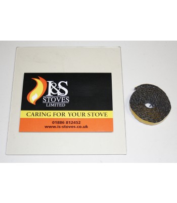 Charnwood C6 Replacement Stove Glass 280mm x 275mm