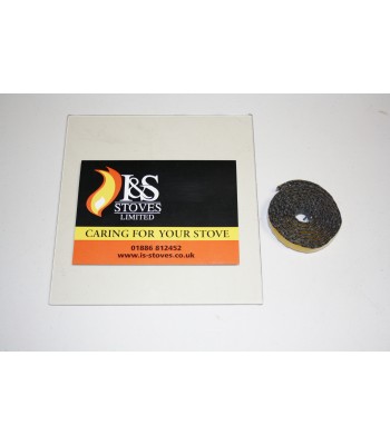 Efel Inset IT13 Replacement Stove Glass 340mm x 284mm