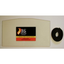 Hunter Herald 6 & 7 1D Replacement Stove Glass 364mm x 187mm