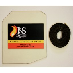 Herald 6 2D New Replacement Stove Glass 218mm x 184mm